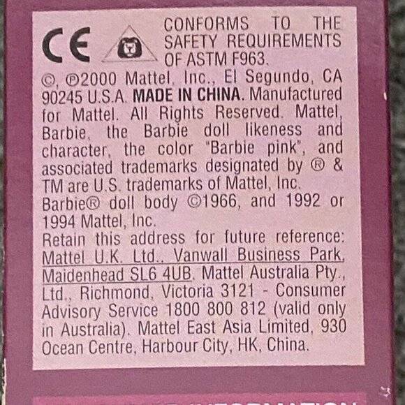 2000 Special Edition VICTORIAN ICE SKATER BARBIE Doll #27431 new in box - Picture 8 of 10